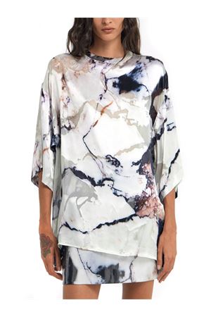 Marble-print blouse ROBERTO CAVALLI | TWT602HEN18D0027